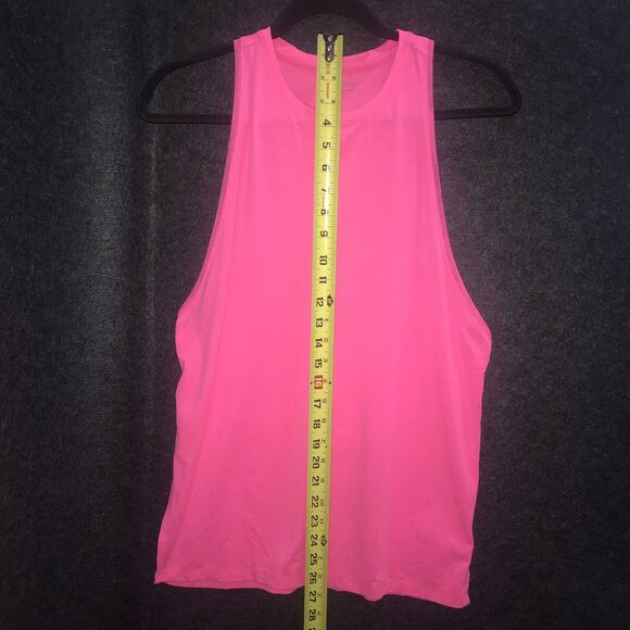 Athleta Essence Tank Top Side Slit XS Extra Small Sleeveless Hot Pink Activewear - Picture 8 of 8